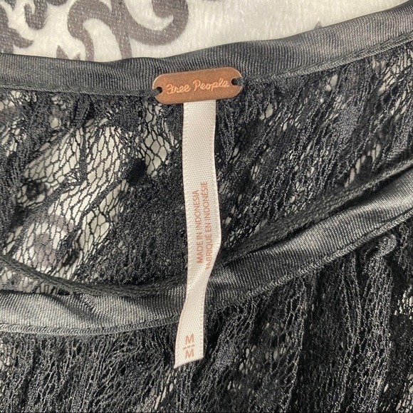 Free People Sweet Surprise Lace Blouse black - Picture 10 of 11